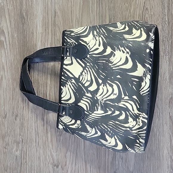 L.A.M.B Gwen Stefani Black & White Pattern Tote Bag Purse Designer Y2K No Doubt - Picture 3 of 17